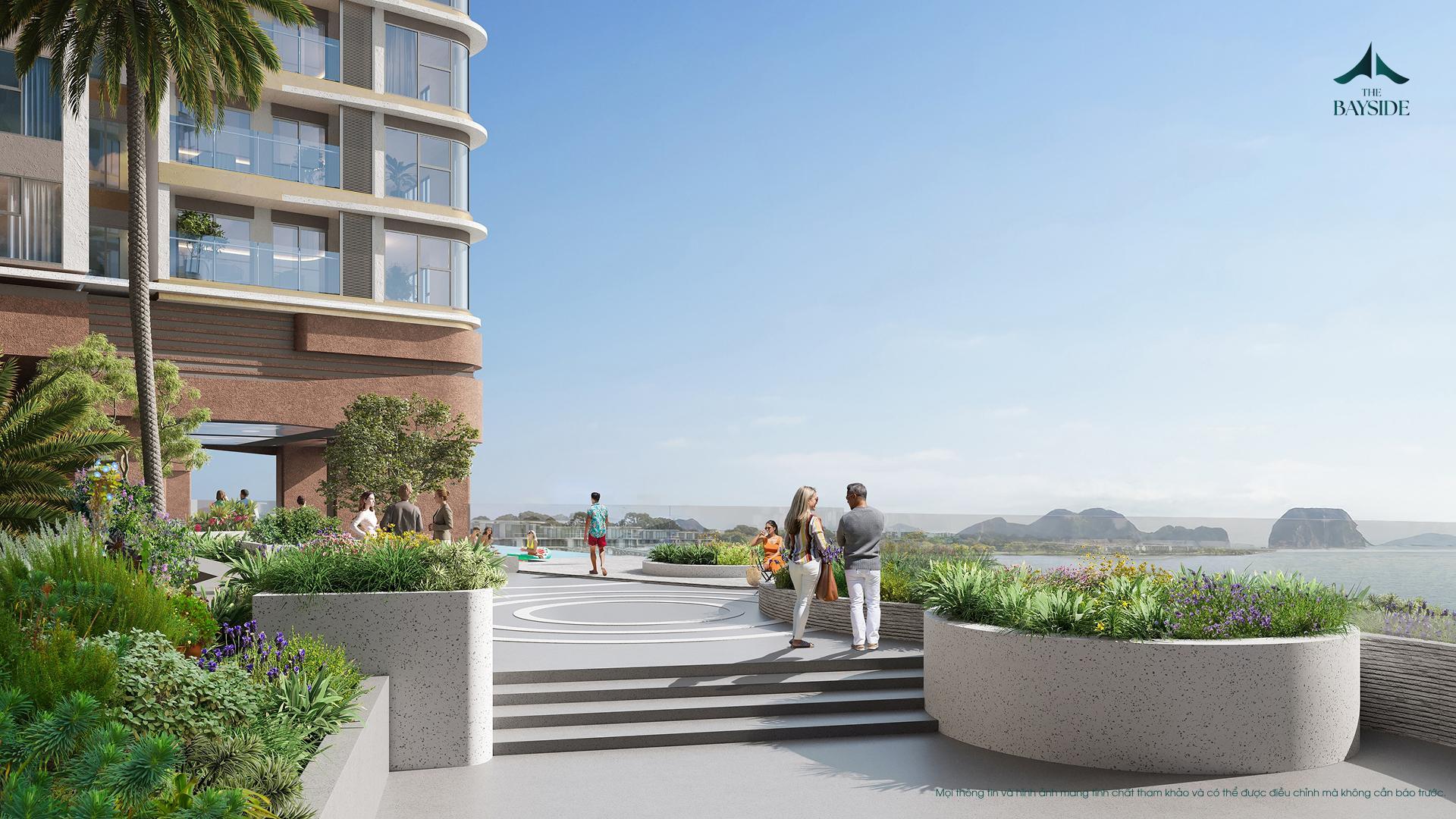 Vuon tren cao the bayside ha long