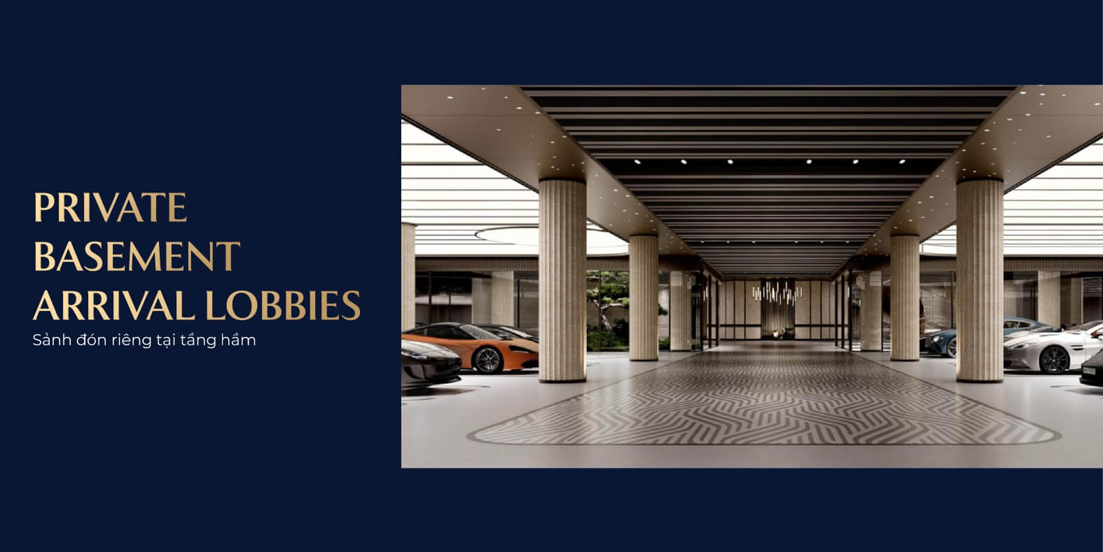 Sanh rieng tai ham the magnolia private residence long bien