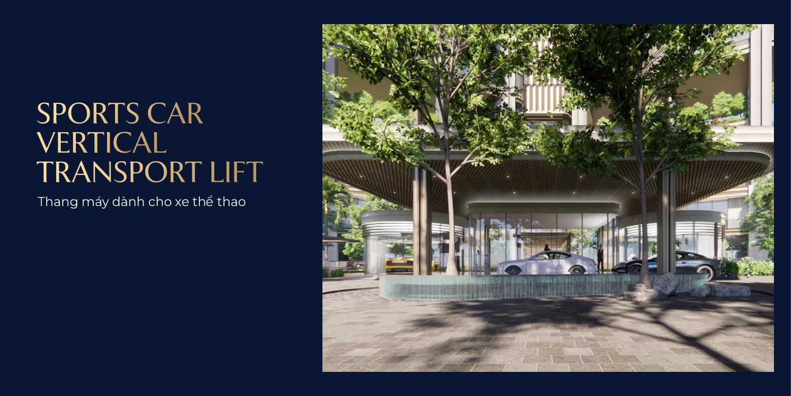 Thang may cho xe the thao the magnolia private residence long bien